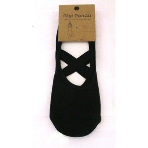 Yoga Socks Black Women Gigi Panda Non Slip Grips Straps Pilates 5.5-8.5